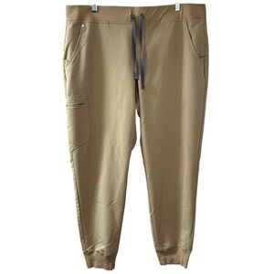 Olive Utility Jogger Pants with Drawstring